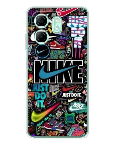 Чехол для Infinix Smart 9 с картинкой «Яркий коллаж Nike» Чехол для Infinix Smart 9 с картинкой «Яркий коллаж Nike»