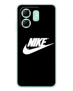 Чехол для Infinix Smart 9 с картинкой «Мазки краски Nike»