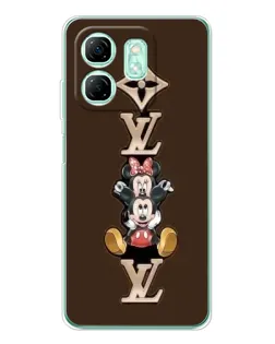 Чехол для Infinix Smart 9 с картинкой «LV и Микки Маус»
