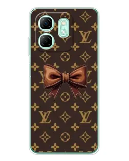 Чехол для Infinix Smart 9 с картинкой «LV с бантом»
