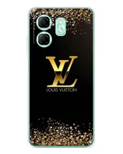 Чехол для Infinix Smart 9 с картинкой «LV — золотые искры»