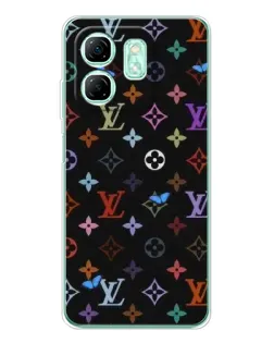Чехол для Infinix Smart 9 с картинкой «Цветная монограмма LV»