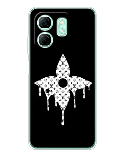 Чехол для Infinix Smart 9 с картинкой «Цветочная монограмма» Чехол для Infinix Smart 9 с картинкой «Цветочная монограмма»