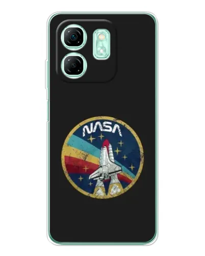 Чехол для Infinix Smart 9 с картинкой «NASA — эмблема миссии»
