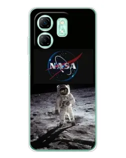 Чехол для Infinix Smart 9 с картинкой «Астронавт на Луне»