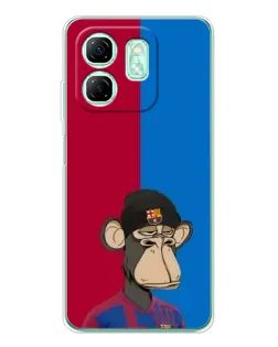 Чехол для Infinix Smart 9 с картинкой «Bored Ape — фанат Барсы»