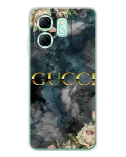 Чехол для Infinix Smart 9 с картинкой «Абстрактные цветы Gucci» Чехол для Infinix Smart 9 с картинкой «Абстрактные цветы Gucci»