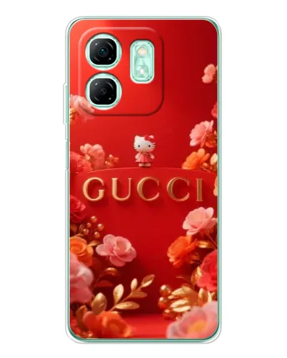 Чехол для Infinix Smart 9 с картинкой «Gucci — золотой сад»