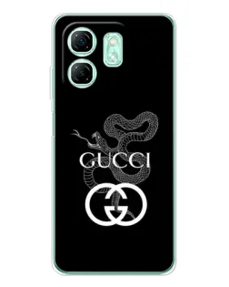 Чехол для Infinix Smart 9 с картинкой «Gucci — серебряная змея» Чехол для Infinix Smart 9 с картинкой «Gucci — серебряная змея»