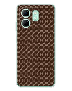 Чехол для Infinix Smart 9 с картинкой «Gucci — шоколадная сетка» Чехол для Infinix Smart 9 с картинкой «Gucci — шоколадная сетка»