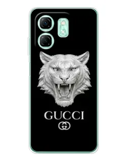 Чехол для Infinix Smart 9 с картинкой «Gucci — серебряный лев» Чехол для Infinix Smart 9 с картинкой «Gucci — серебряный лев»