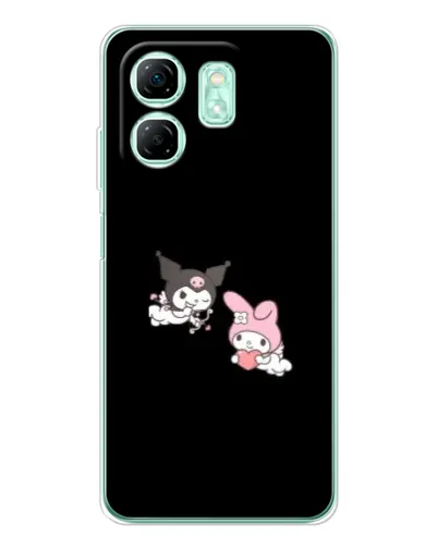 Чехол для Infinix Smart 9 с картинкой «My Melody и Kuromi»
