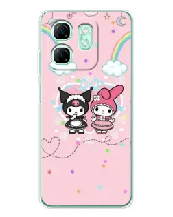 Чехол для Infinix Smart 9 с картинкой «My Melody и Kuromi»