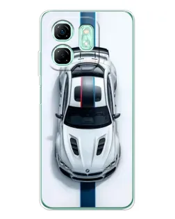 Чехол для Infinix Smart 9 с картинкой «Вид сверху — BMW M» Чехол для Infinix Smart 9 с картинкой «Вид сверху — BMW M»