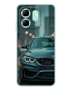 Чехол для Infinix Smart 9 с картинкой «BMW в огнях города» Чехол для Infinix Smart 9 с картинкой «BMW в огнях города»