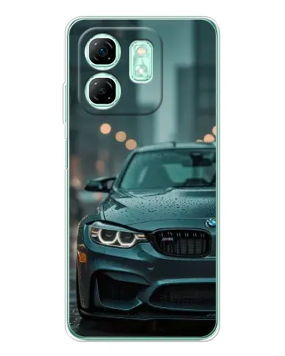 Чехол для Infinix Smart 9 с картинкой «BMW в огнях города» Чехол для Infinix Smart 9 с картинкой «BMW в огнях города»