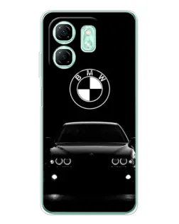 Чехол для Infinix Smart 9 с картинкой «BMW — взгляд из темноты» Чехол для Infinix Smart 9 с картинкой «BMW — взгляд из темноты»