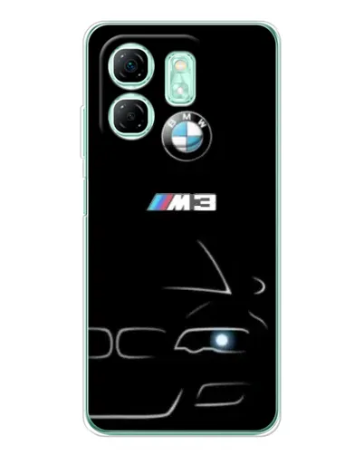 Чехол для Infinix Smart 9 с картинкой «Минималистичный принт BMW M3» Чехол для Infinix Smart 9 с картинкой «Минималистичный принт BMW M3»