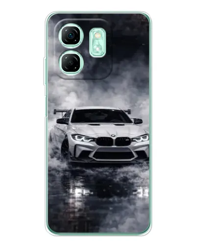 Чехол для Infinix Smart 9 с картинкой «BMW сквозь туман» Чехол для Infinix Smart 9 с картинкой «BMW сквозь туман»