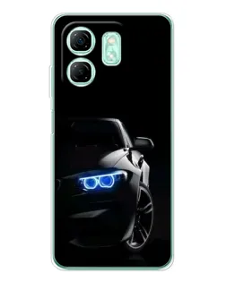 Чехол для Infinix Smart 9 с картинкой «BMW — ночной взгляд» Чехол для Infinix Smart 9 с картинкой «BMW — ночной взгляд»