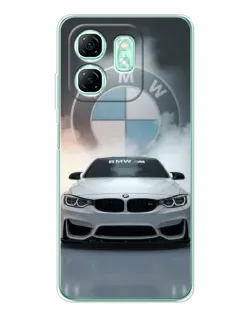 Чехол для Infinix Smart 9 с картинкой «BMW в белом дыму» Чехол для Infinix Smart 9 с картинкой «BMW в белом дыму»
