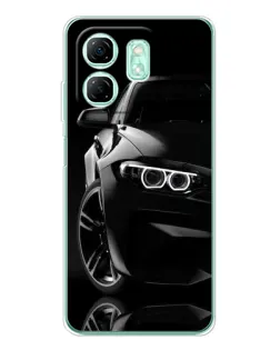 Чехол для Infinix Smart 9 с картинкой «Черная BMW — профиль» Чехол для Infinix Smart 9 с картинкой «Черная BMW — профиль»