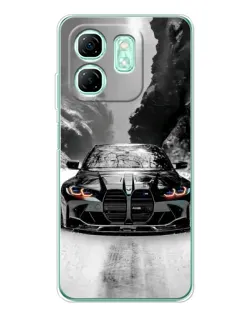 Чехол для Infinix Smart 9 с картинкой «BMW — акварельный дрифт» Чехол для Infinix Smart 9 с картинкой «BMW — акварельный дрифт»