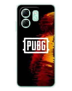 Чехол для Infinix Smart 9 с картинкой «Яркий логотип PUBG»