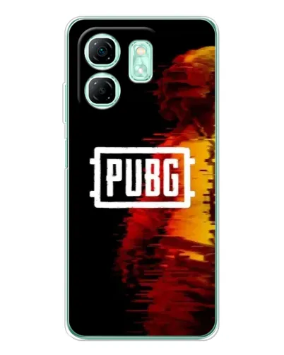 Чехол для Infinix Smart 9 с картинкой «Яркий логотип PUBG»