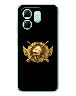 Чехол для Infinix Smart 9 с картинкой «PUBG — оранжевый градиент»