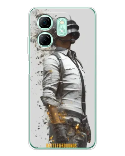 Чехол для Infinix Smart 9 с картинкой «PUBG — боец в пыли»