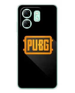 Чехол для Infinix Smart 9 с картинкой «PUBG — рамка лого»