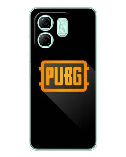 Чехол для Infinix Smart 9 с картинкой «PUBG — рамка лого»