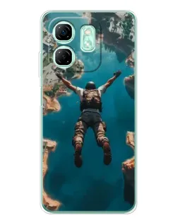 Чехол для Infinix Smart 9 с картинкой «PUBG — свободное падение»