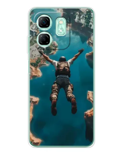 Чехол для Infinix Smart 9 с картинкой «PUBG — свободное падение»