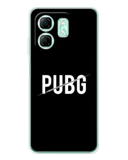 Чехол для Infinix Smart 9 с картинкой «PUBG — белый логотип»