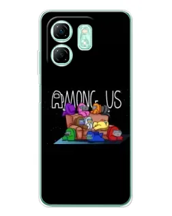 Чехол для Infinix Smart 9 с картинкой «Логотип Among Us»