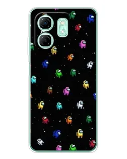 Чехол для Infinix Smart 9 с картинкой «Экипаж Among Us»