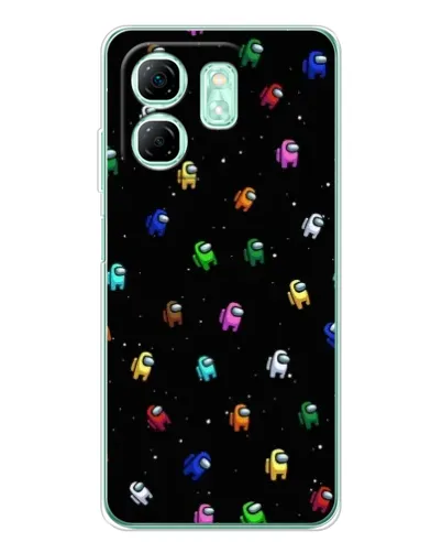 Чехол для Infinix Smart 9 с картинкой «Экипаж Among Us»