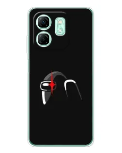 Чехол для Infinix Smart 9 с картинкой «Among Us шлем»
