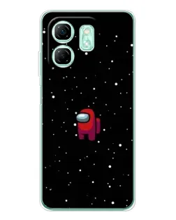 Чехол для Infinix Smart 9 с картинкой «Красный Among Us»