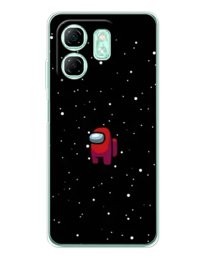 Чехол для Infinix Smart 9 с картинкой «Красный Among Us»