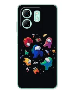 Чехол для Infinix Smart 9 с картинкой «Among Us космос»