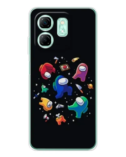 Чехол для Infinix Smart 9 с картинкой «Among Us космос»