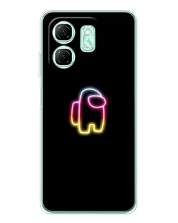 Чехол для Infinix Smart 9 с картинкой «Among Us градиент»