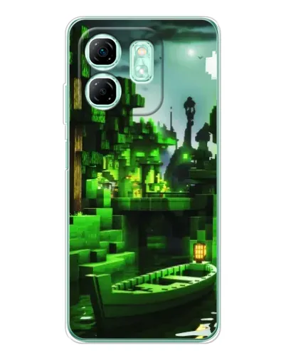 Чехол для Infinix Smart 9 с картинкой «Minecraft лесной пейзаж» Чехол для Infinix Smart 9 с картинкой «Minecraft лесной пейзаж»