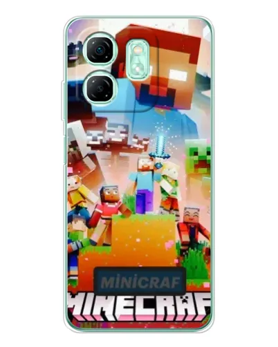 Чехол для Infinix Smart 9 с картинкой «Minecraft герои игры» Чехол для Infinix Smart 9 с картинкой «Minecraft герои игры»