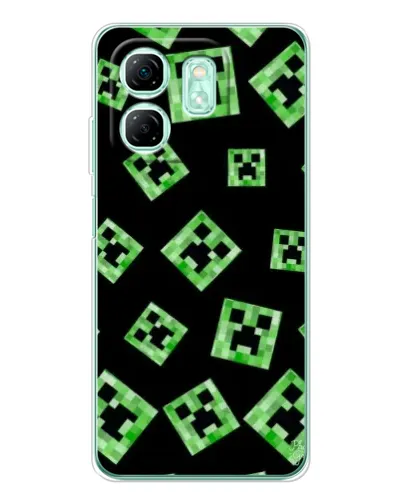 Чехол для Infinix Smart 9 с картинкой «Паттерн с криперами» Чехол для Infinix Smart 9 с картинкой «Паттерн с криперами»
