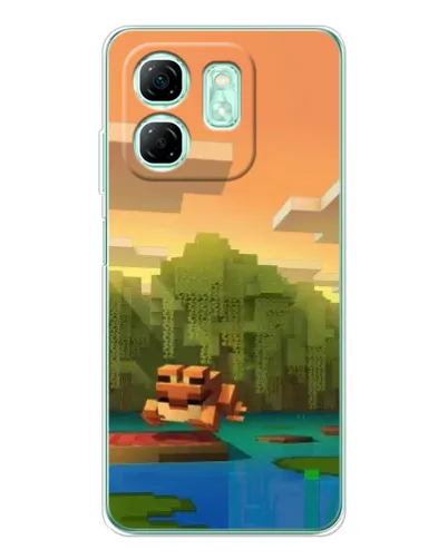 Чехол для Infinix Smart 9 с картинкой «Майнкрафт закат солнца» Чехол для Infinix Smart 9 с картинкой «Майнкрафт закат солнца»