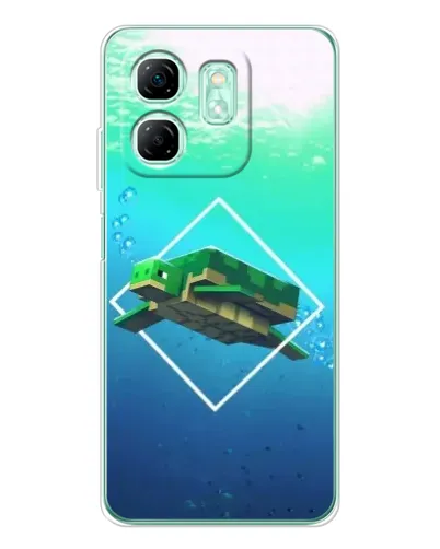 Чехол для Infinix Smart 9 с картинкой «Черепаха Minecraft» Чехол для Infinix Smart 9 с картинкой «Черепаха Minecraft»
